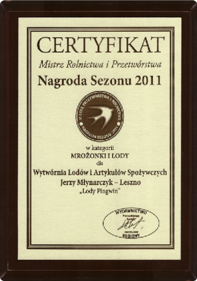Nagroda sezonu 2011